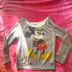 Authentic Disney Parks Lightweight Mickey Mouse Sweatshirt/Top. Women’s XL